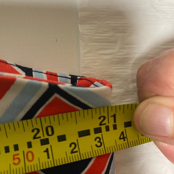 Michael Kors geometric sleeveless dress in navy, coral, and white - SIZE XL-EUC - Picture 4 of 5